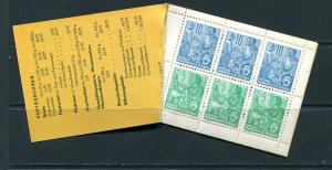 Germany 1957 Complete booklet LP98/57  Mi MH 2 MNH Cv 200 euro 7302