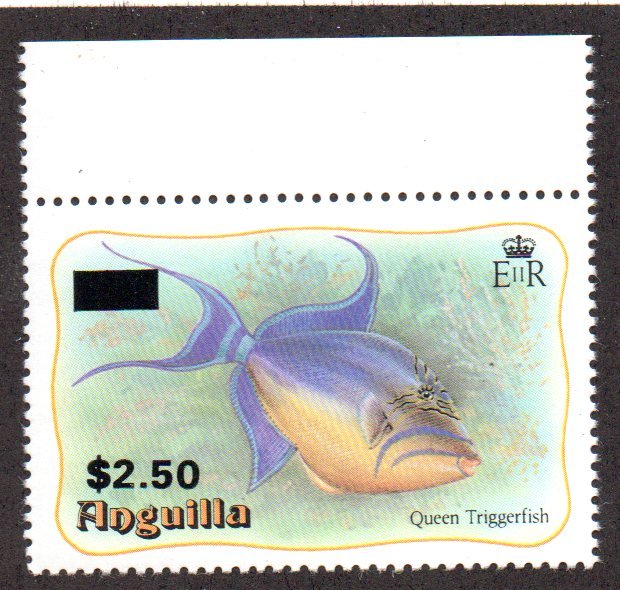 ANGUILLA 582 MNH SCV $2.75 BIN $1.50 FISH