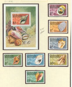 Grenada Grenadines #137-144 Mint (NH) Single (Complete Set)