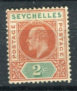 SEYCHELLES; 1904 early Ed VII issue Mint hinged Shade of 2c. value