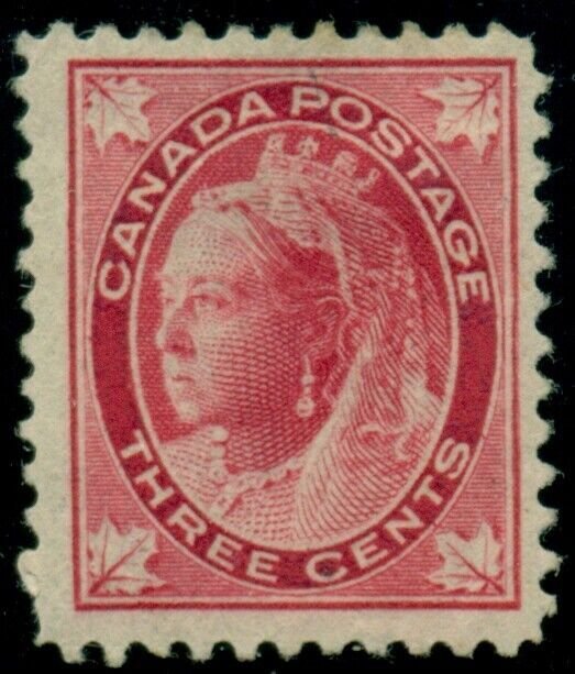 CANADA #69 3c Queen Victoria, og, LH, VF, Scott $65.00