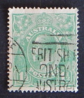 King George V, 11/2p, Australia, 1923 (1962-T)