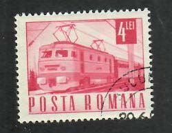 Romania; Scott 1987; 1968; Precanceled; NH; Trains