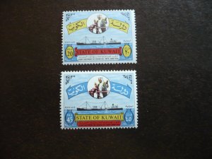 Stamps - Kuwait - Scott# 329-330 - Mint Hinged Set of 2 Stamps