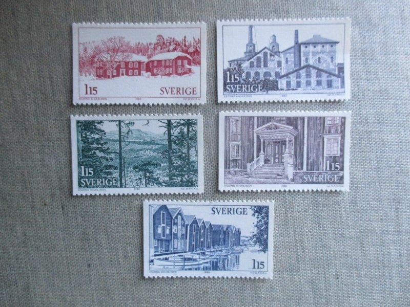 Sweden, Scott# 1326-1330, MNH