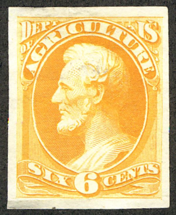 US #O4 P3 SUPERB proof on India, large margins, crease at bottom, Fresh!