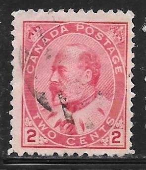 Canada 90: 2c Edward VII, used, F-VF