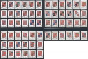 Coats of Arms Sovereign Order of Malta 60 MNH stamps set 