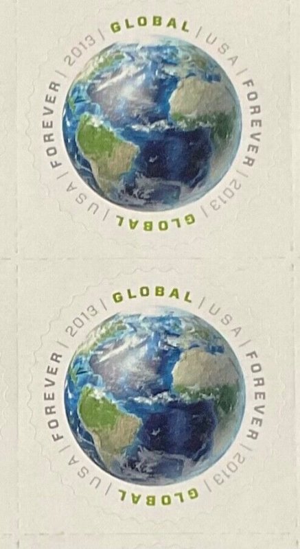 4740 Earth Global Forever MNH Sheet of 20 FV $28  2013 