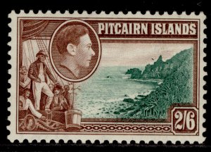 PITCAIRN ISLANDS GVI SG8, 2s 6d green & brown, M MINT. Cat £17.