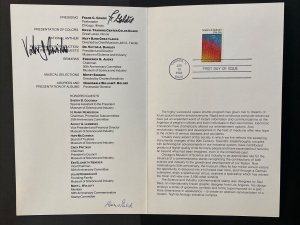 1983 Science and Industry Stamp Autographed First Day Ceremony Program Sc# 2031