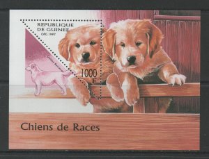 Thematic Stamps Animals - GUINEA REP 1997 DOGS MS mint