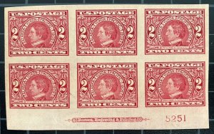 US Stamps-SC# 371 - MNH - Plate Block Of 6 - SCV =  $350.00