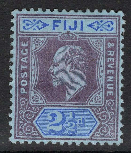 FIJI SG107 1903 2½d DULL PURPLE & BLUE MTD MINT