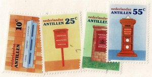 Netherlands Antilles #568-71 MNH cpl mailboxes