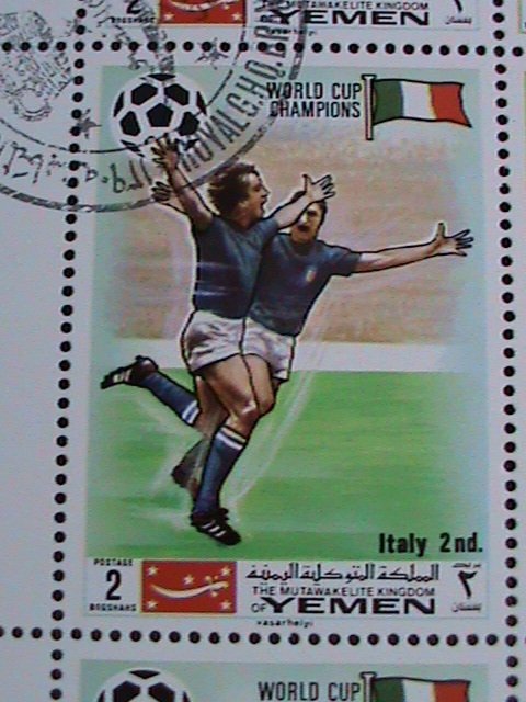 YEMEN-WORLD CUP SOCCER CHAMPIONSHIPS-CTO SHEET EST.$20