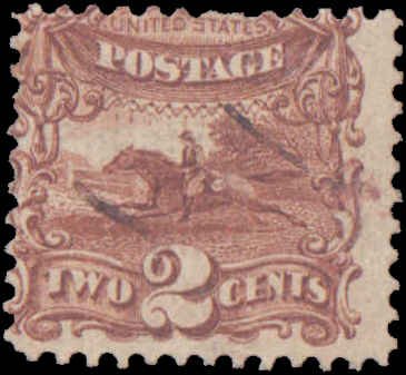 United States #113, Incomplete Set, 1869, Horses, Used