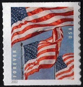 SC#5656 (Forever) U.S. Flags Coil Single: BCA (2022) SA
