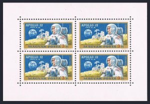 Hungary C304-C305, MNH. Michel 2575-2576 klb. Soyuz 6,7,8 in space. Apollo 12.