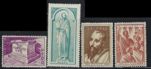 Greece 535-38 MH 1951 St Paul Visit to Athens Anniv (fe9766)