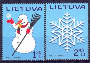 Lithuania 2011 Christmas Mi.1084/5 MNH