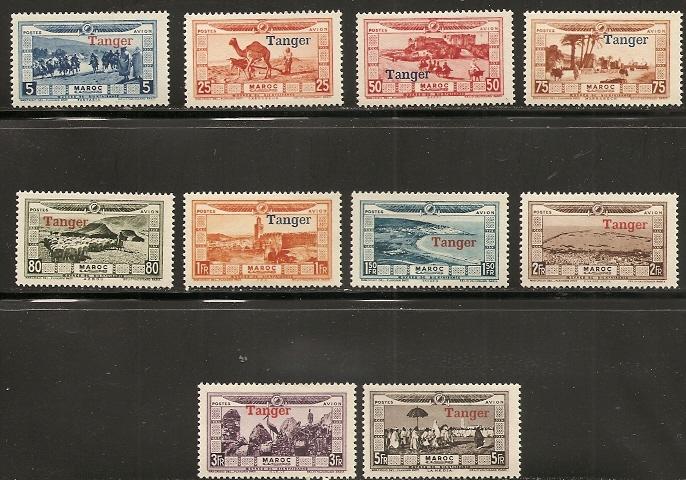 French Morocco CB11-20 1929 Tangier set LH