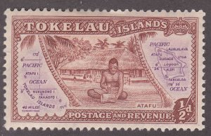 Tokelau Islands 1 Map of the Island 1948