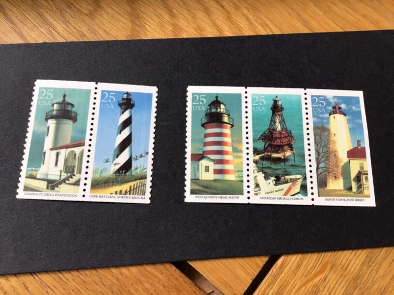 United States Lighthouses mint never hinged stamps A13053