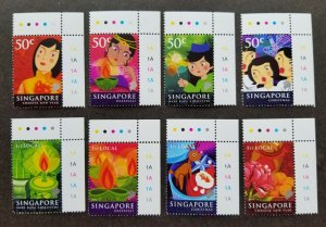 *FREE SHIP Singapore Festivals 2004 Chinese New Year Christmas (stamp plate) MNH