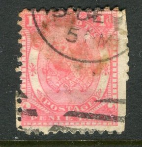 TONGA; 1890s classic Coat of Arms issue used 1d. value