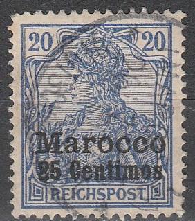 Germany Morocco #10  F-VF Used  CV $2.75  (A5072)