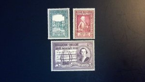 Belgium Sc# B586-B588 Complete Set MNH Mozart 1956