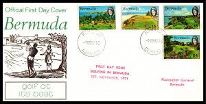 Bermuda 284-287 Golf Typed FDC