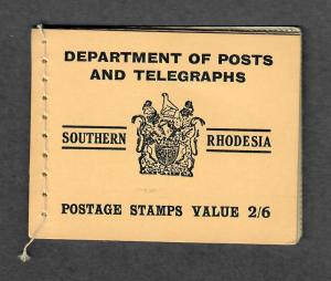 Southern Rhodesia SG#SB4b M/NH, Complete Booklet