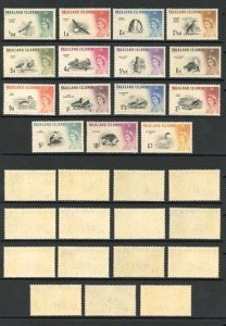 FALKLAND ISLANDS 1960 Lovely Local Birds (15v +1v Cpt) MNH CV$180