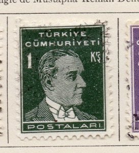 Turkey 1931-32 Early Issue Fine Used 1k. 247695