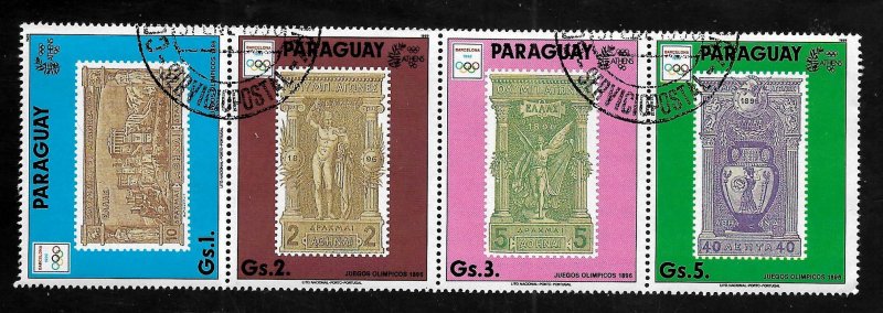 Paraguay 1990 - FDI - Strip - Scott #2312