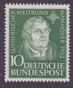 Germany 689 MNH OG 1952 Martin Luther Issue Very Fine