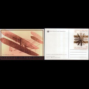 UN-NEW YORK 2003 - Postcard - Wright First Flight