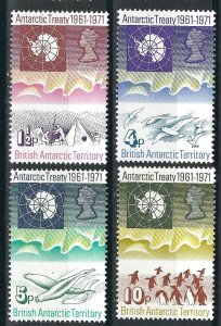 British Antarctic Territory 39-42 MNH VF 1971 SCV $59.75