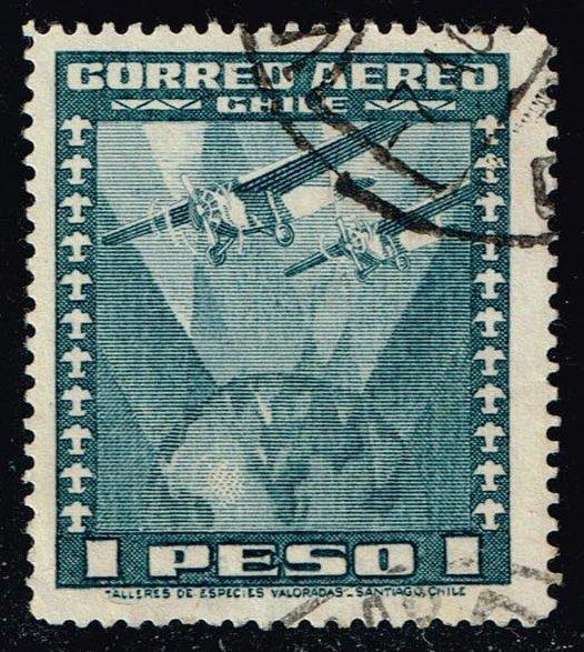 Chile #C39 Two Airplanes over Globe; Used (0.25)