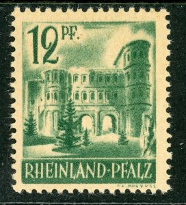 Germany 1947 Rheinland Palitanate Baden Sc# 6N10 Cathedral at Mainz  MNH C411