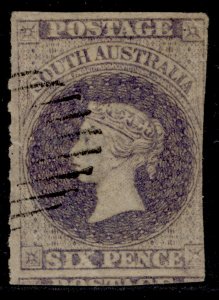 AUSTRALIA - South Australia QV SG28, 6d violet-blue, USED.