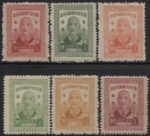 CHINA  Taiwan 1947  Sc 29-34 Mint NH VF, cv $21 - Chiang Kai-shek Birthday