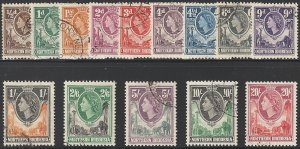 EDSROOM-O16848 Northern Rhodesia 61-74 Used 1953 Complete QE II CV$105.40