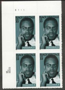 3273 MNH Plate Block