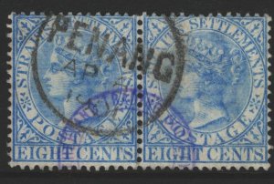 Straits Settlements Sc#50 Used Pair