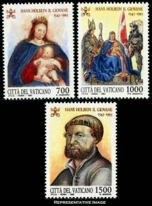 Vatican City Scott 939-941 Mint never hinged.