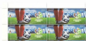 MEXICO 2006 FOOTBALL WORLD CUP IN GERMANY SOCCER  1 VALUE IN BLOCK OF 4 MNH