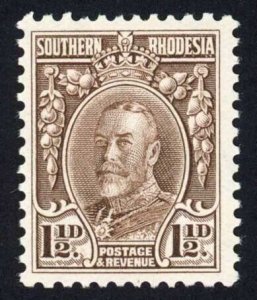 Southern Rhodesia SG16c 1 1/2d perf 12 M/M Scarce Cat 65 pounds